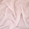 White-Red Polka Dots Printed Poly Chiffon Woven Fabric By the Yard